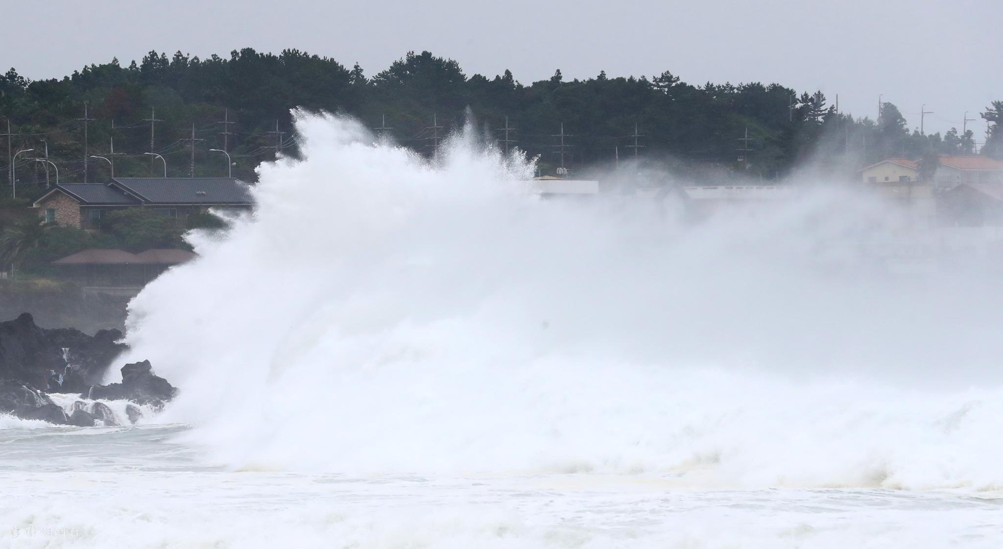 韩国济州岛台风实时更新,风雨中的美丽岛屿最新消息🌬️