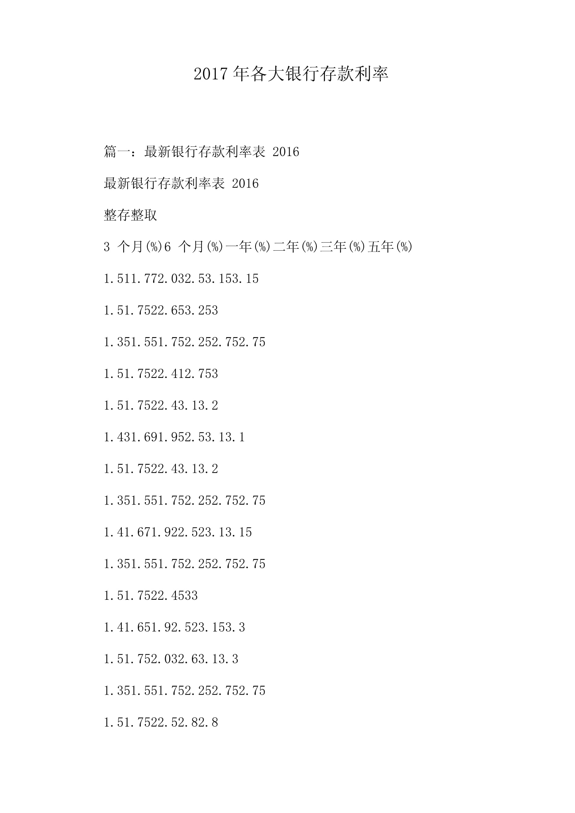 最新存款利率2017详解，步骤指南与利率信息一网打尽！