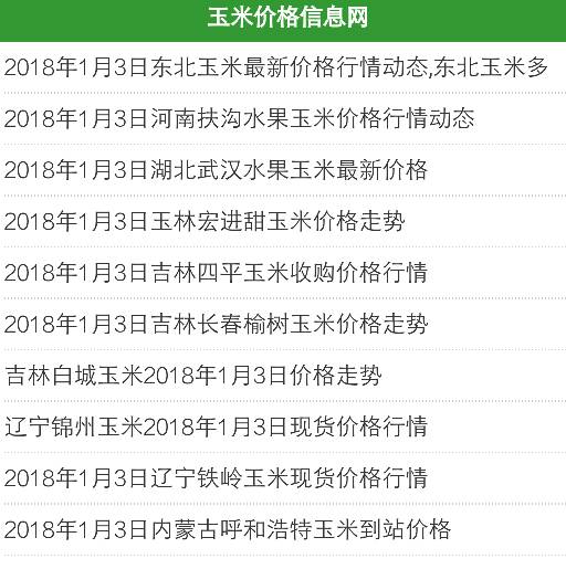 襄阳玉米价格最新行情概览与指南