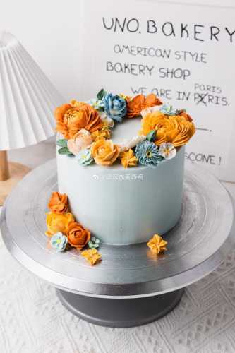 韩式裱花蛋糕最新图片,视觉与味蕾的双重盛宴